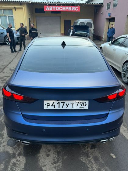 Пленка матовый металлик синий Ghost Metallic Dark Blue Сarbins