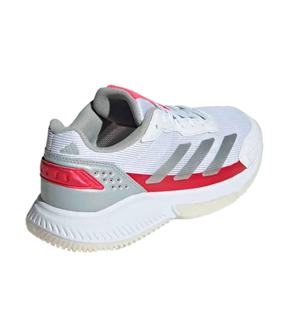 Adidas Courtquick Женская Обувь Падел Белый-Металлик Розовый