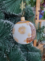 Шар стеклянный "Спас на крови",  ручная роспись