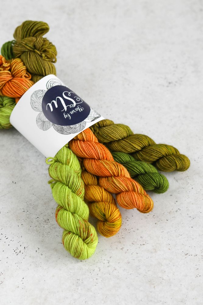 Набор из 5 мини пасм Twisted Sock Stu #5 Набор из 5 мини пасм Twisted Sock Stu #5