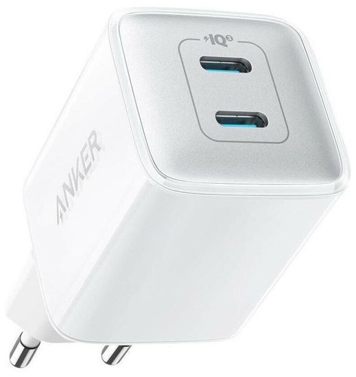 Сетевое зарядное устройство Anker PowerPort 521 Nano Pro 40 W 2xUSB-C (A2038G21), белый