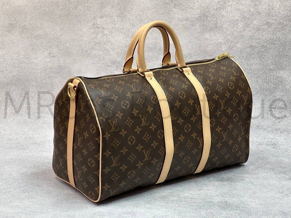 дорожная коричневая сумка Louis Vuitton Keepall Monogram