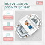 Доска для пеленания BUBO BABY "LUX PRO" 80х50 см с фиксаторами и ростомером