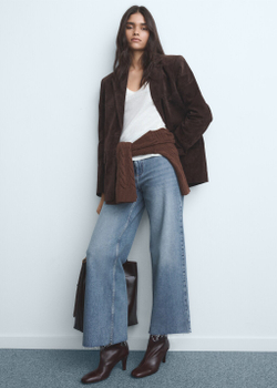 Джинсы-кюлоты Catherin с высокой талией