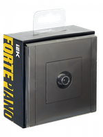 FORTE&PIANO Розетка TV проходная FP529 сталь IEK