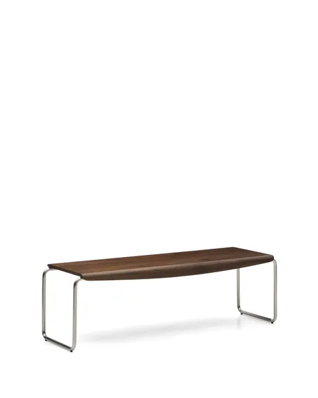 Скамья Tarsel 142х45 см, орех, сталь