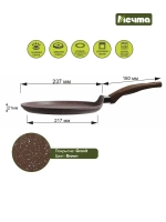 Сковорода блинная "Мечта" Гранит с несъемной ручкой от 20см , 24см