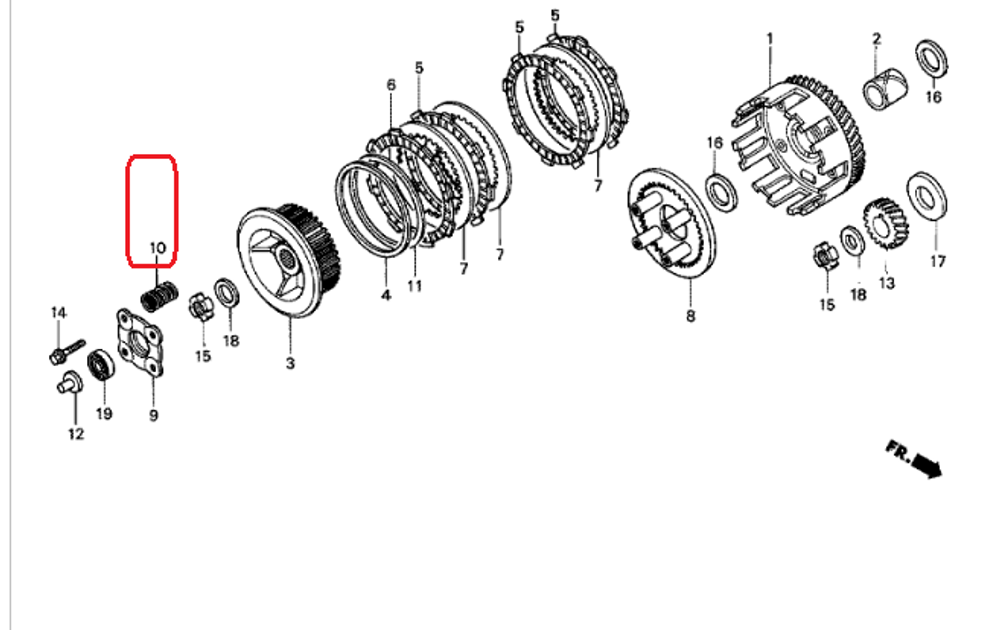 22401-KPP-900. SPRING, CLUTCH