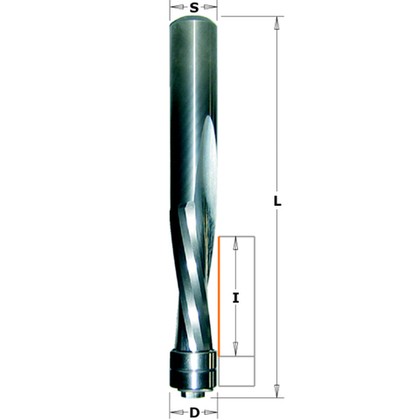 Фреза спиральная монолитная 3x12x60 Z=2 S=6 RH 192.630.11