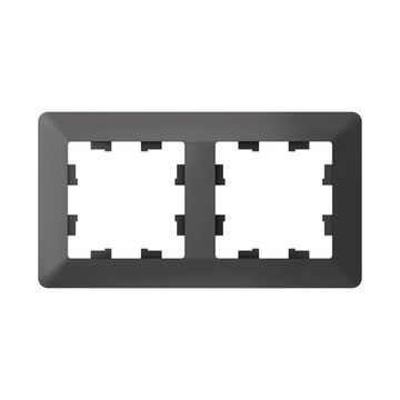 Рамка 2-м AtlasDesign Air базальт/дым. черн. SE ATN221402