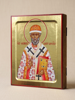 Икона Филиппа Московского, святителя на дереве: 125 х 160 (Синопсисъ)