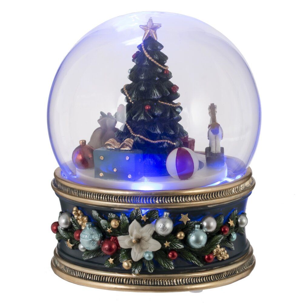 GAEM Фигурка декоративная "Рождество" в стекл шаре (муз, движ, ААх3,н/п), L11 W11 H14 см