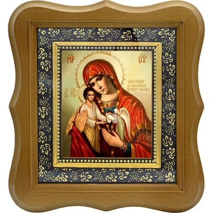 Скорбящая о младенцах во чреве убиенных. Икона Божьей Матери на холсте.