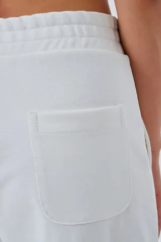 Джоггеры бананы без начеса кремового цвета