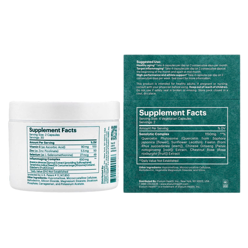 Elysium, Format Immune Health + Сенолитический комплекс против воспалений, 68 капсул