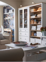 IKEA 120 / 197 / 59 / белый/коричневый 120 / Шкаф платяной - 1шт. Комплект крепежа и фурнитуры - 1шт. Сборочная инструкция - 1шт. / 56000 / белый / Шкаф КЫМОР / Раздвижные в стороны