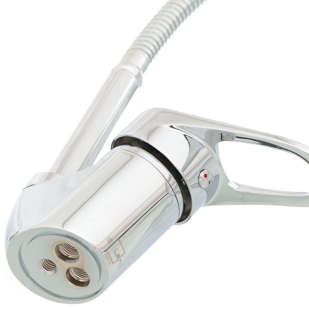 Смеситель для кухни, Solone, гибк излив, с картриджем, хром, LOP4-B043