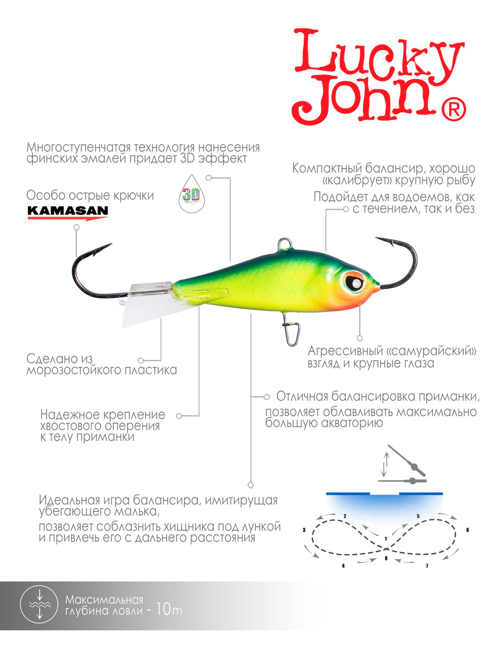 Балансир LUCKY JOHN Baltic №5, цвет 29, арт. 61500-29