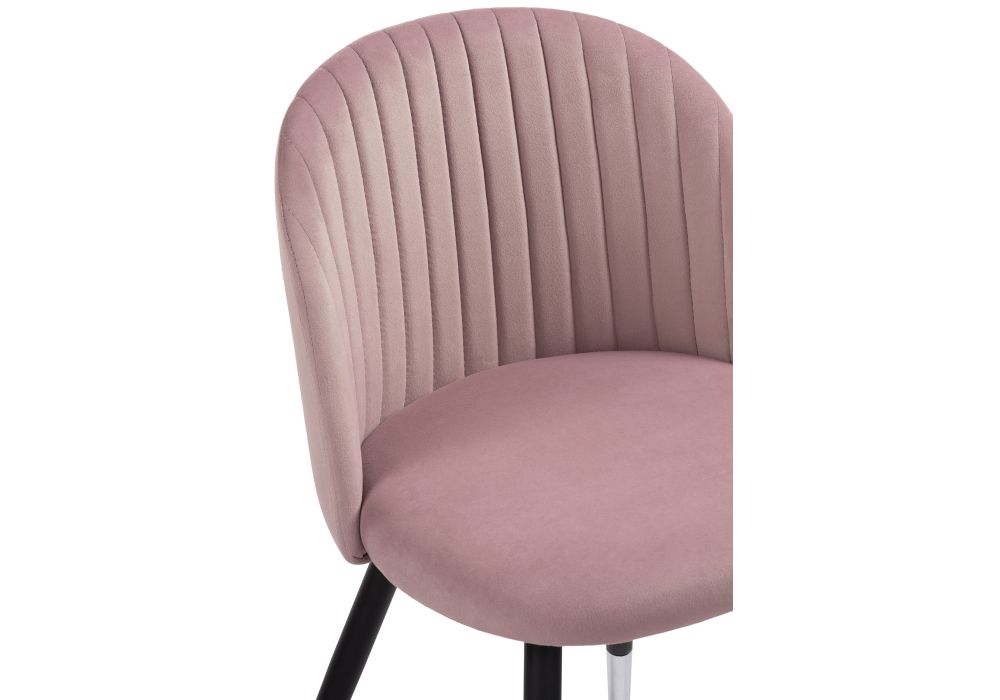 Стул на металлокаркасе Gabi light purple / black