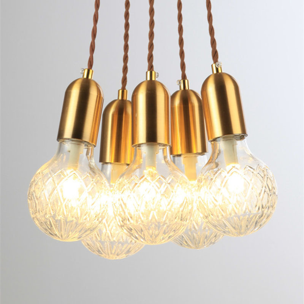 Подвесной дизайнерский светильник Crystal Bulb by Lee Broom (18 подвесов)