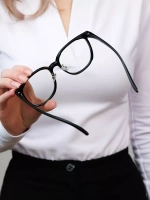 Очки для компьютера имиджевые защитные прозрачные нулевки
