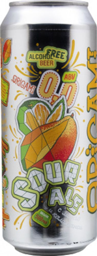 Пиво Оригамика Саур Эль Манго Каламанси / Origamika Sour Ale Mango Calamansi 0.5л - 6шт