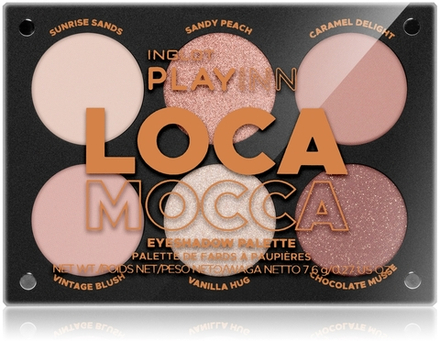 Inglot PlayInn Eyeshadow Palette - Палетка теней для век оттенок Loca Mocca, 7 g