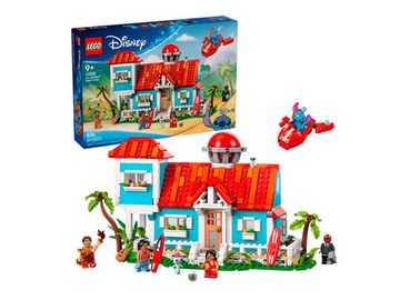Конструктор Лего Дисней Пляжный домик Лило и Стича | LEGO Disney Lilo & Stitch Beach House 43268 — 834 детали (9+)