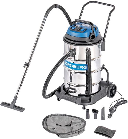 Пылесос двухтурбинный 80л 2400 Вт NORDBERG NV82