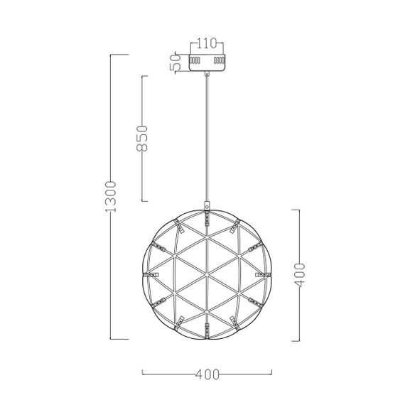 Подвесной светодиодный светильник Freya Amber FR5099PL-L21CH