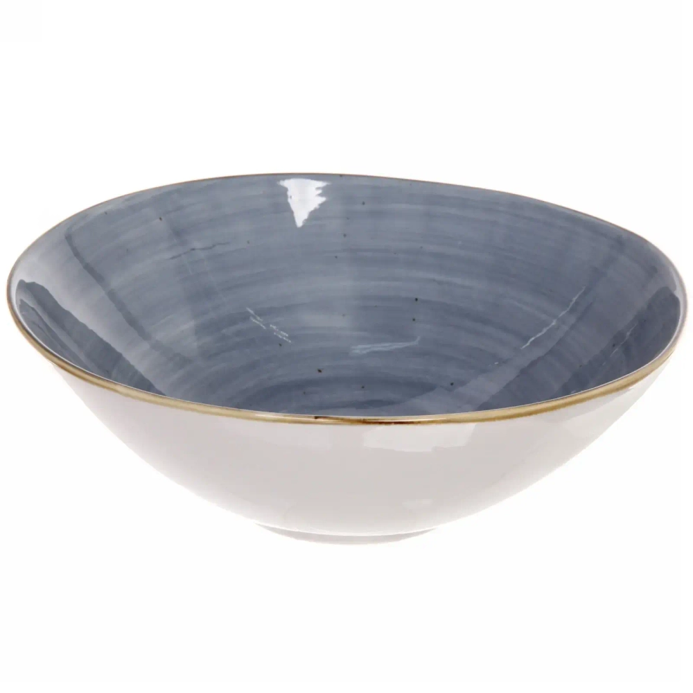 Салатник керамический «Corsica blue» 22*7см