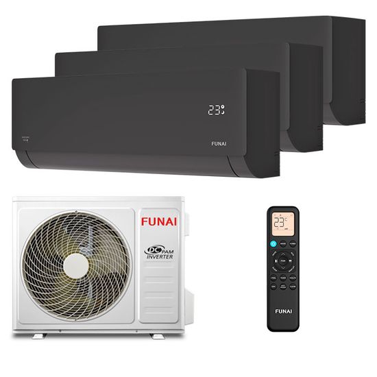 Мультисплит система на 3 комнаты Funai RAM-I-SNN30HP.W02/S x 3 / RAM-I-3SKG80HP.02/U