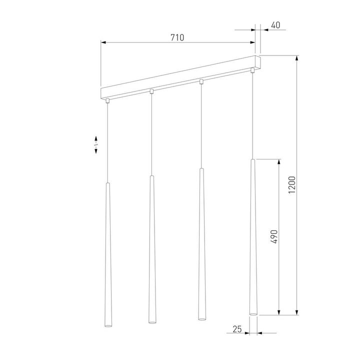 Подвесной светильник TK Lighting 6426 Piano White