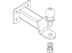 Фаркоп Avtos для TOYOTA Land Cruiser (J100) 1998-2002. AVTS.TY-04