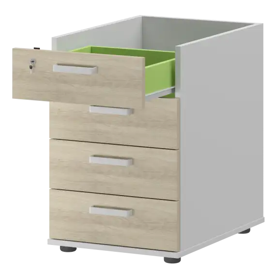 Корпус тумбы приставной с ЦЗ СМТ-4ПЦ   434x600x725 Смарт