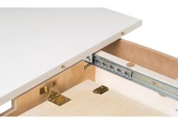 Стол Авилла 150(200)х110х77 молочный / золото