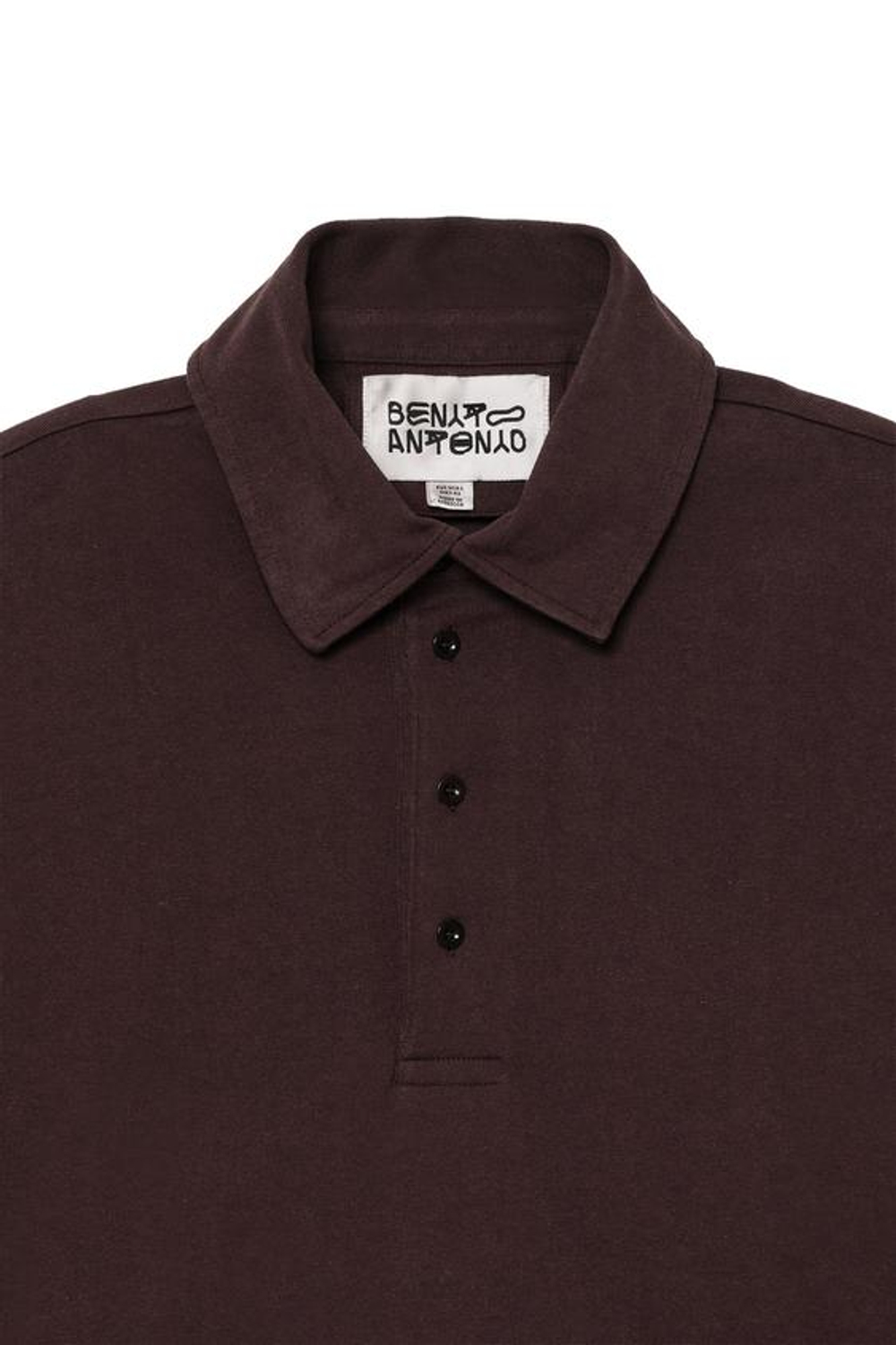 ZARA X BENITO ANTONIO ХЛОПКОВАЯ ФУТБОЛКА С ДЛИННЫМИ РУКАВАМИ, КОРИЧНЕВЫЙ