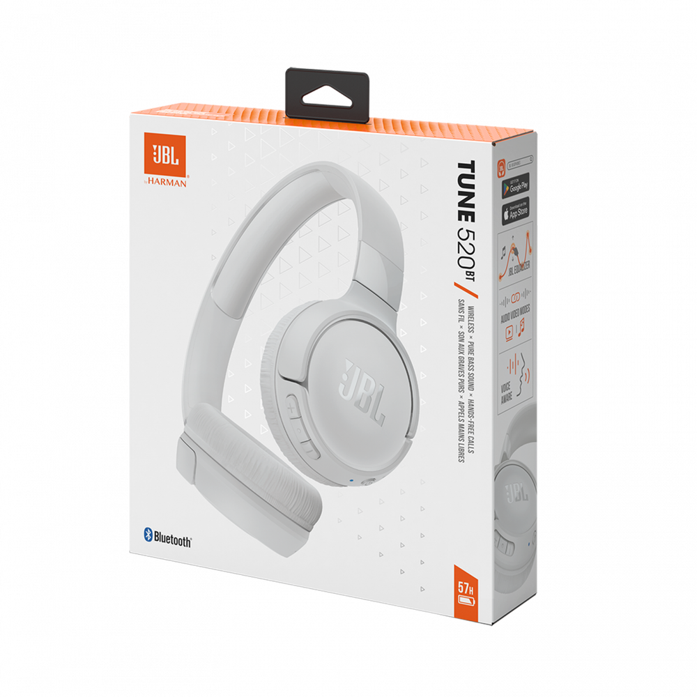 JBL Беспроводные наушники TUNE 520 BT - белый
