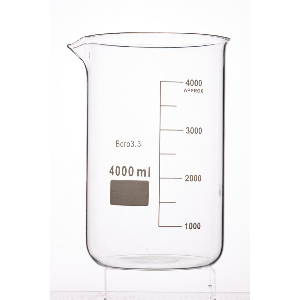 Стакан лабораторный низкий, 4000 мл