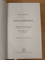 Anna Karenina (Macmillan Collector's Library) Hardcover 