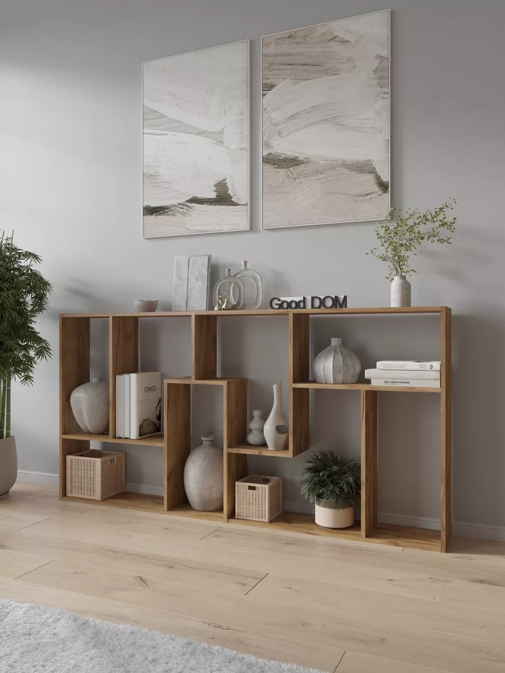 Стеллаж перегородка для зонирования