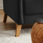 3-местный диван - IKEA LINANÄS/LINANAS, 76x80,5x197см, черный, ЛИНАНАС ИКЕА