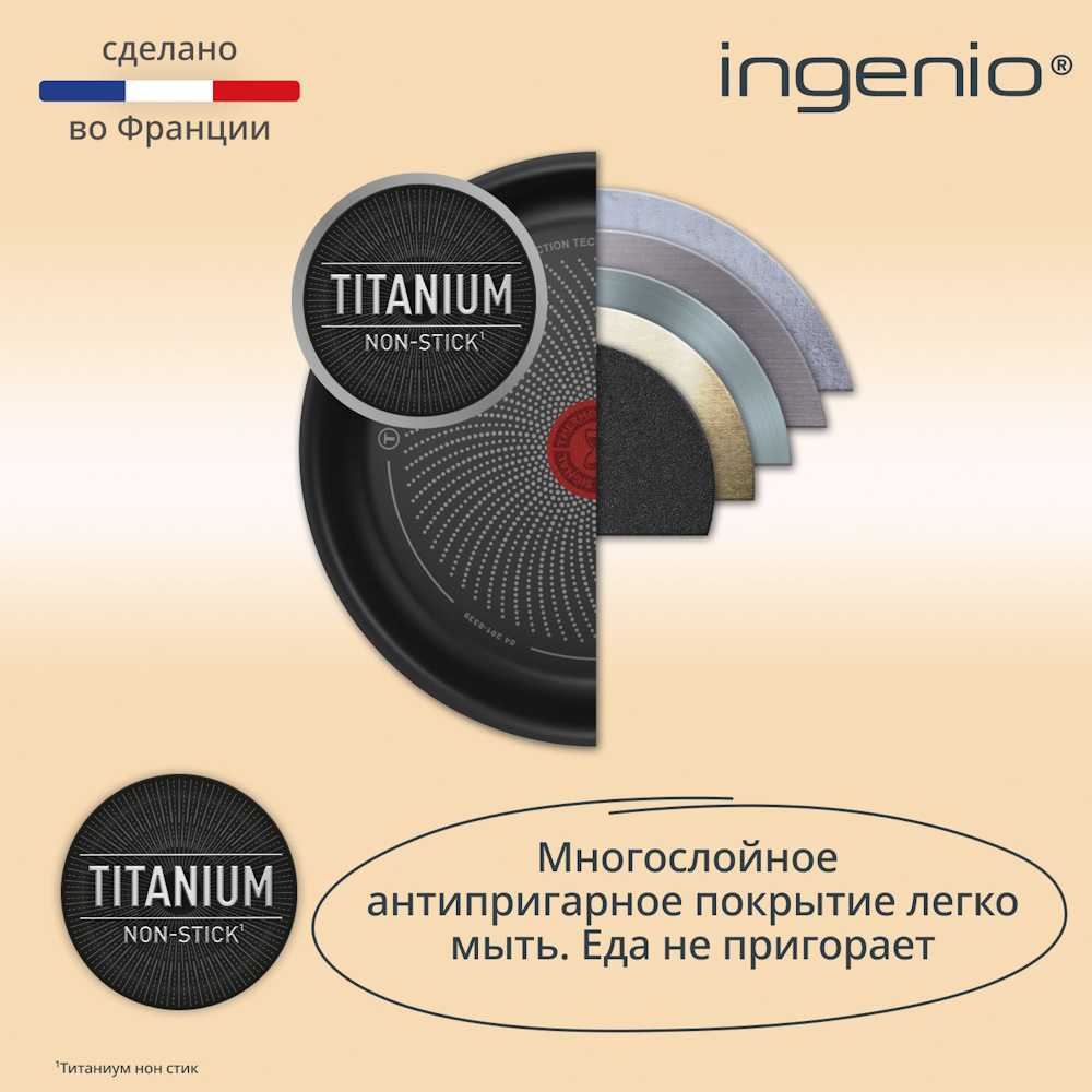 Набор посуды Tefal Ingenio Simply Cook L7279102, 5 предметов