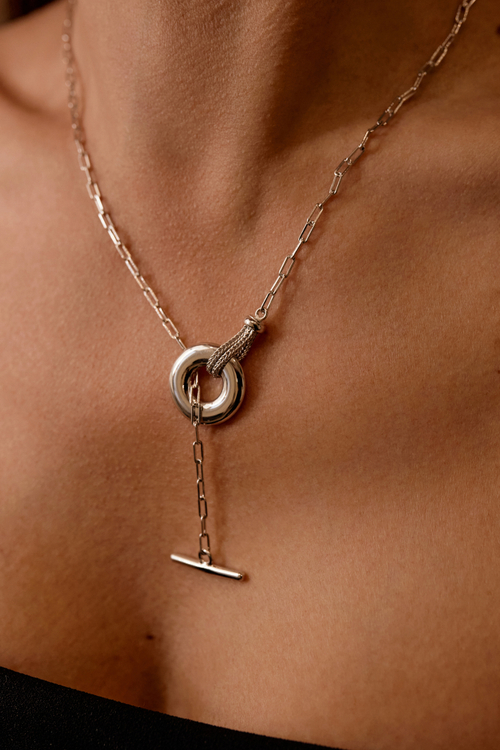 Колье - галстук на якорной цепи