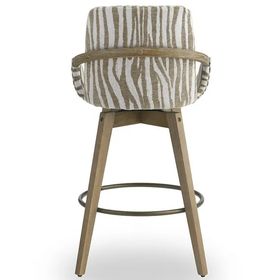 Крутящийся полубарный стул Veneto бежевый