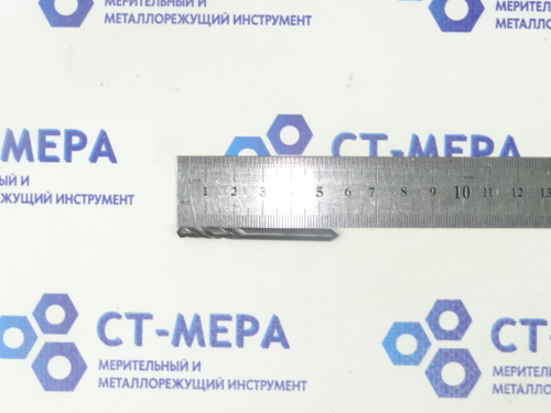 Сверло твердосплавное по металлу 4.5мм (4.5х24х57) Хвостовик 4.5мм ВК8 монолитная