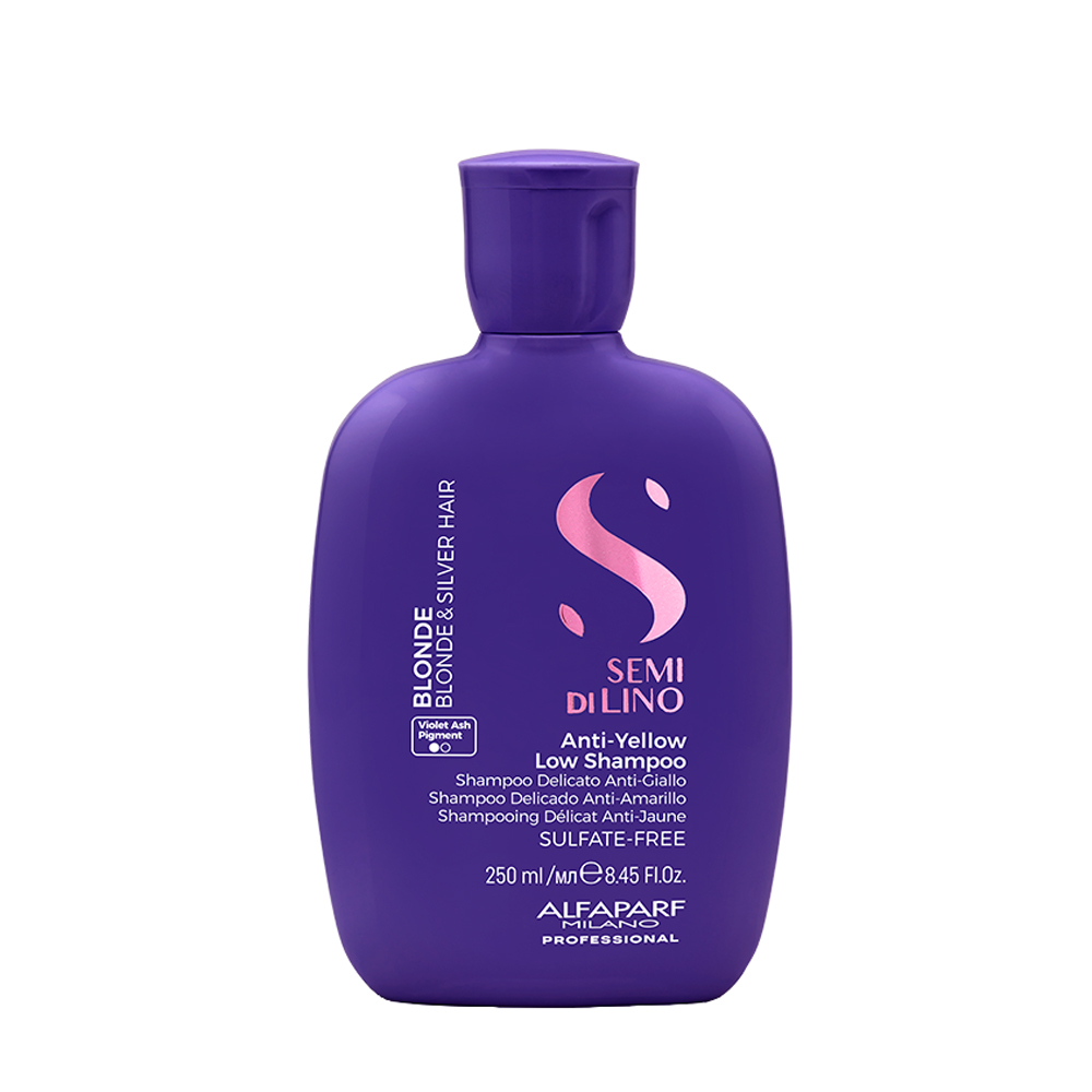 ALFAPARF Шампунь тонирующий антижёлтый Anti-Yellow Low Shampoo, 250 мл