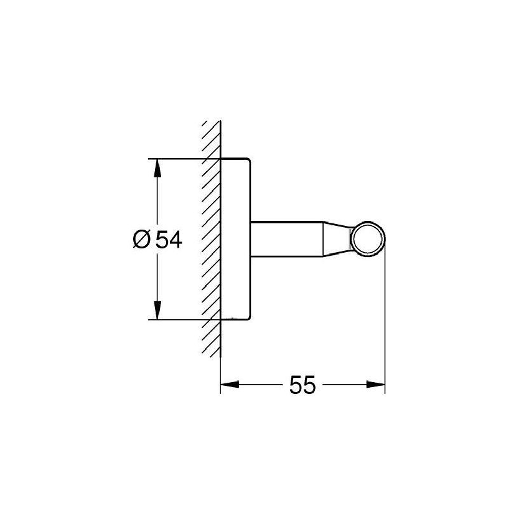 Крючок двойной Grohe Bau Cosmopolitan 40461001