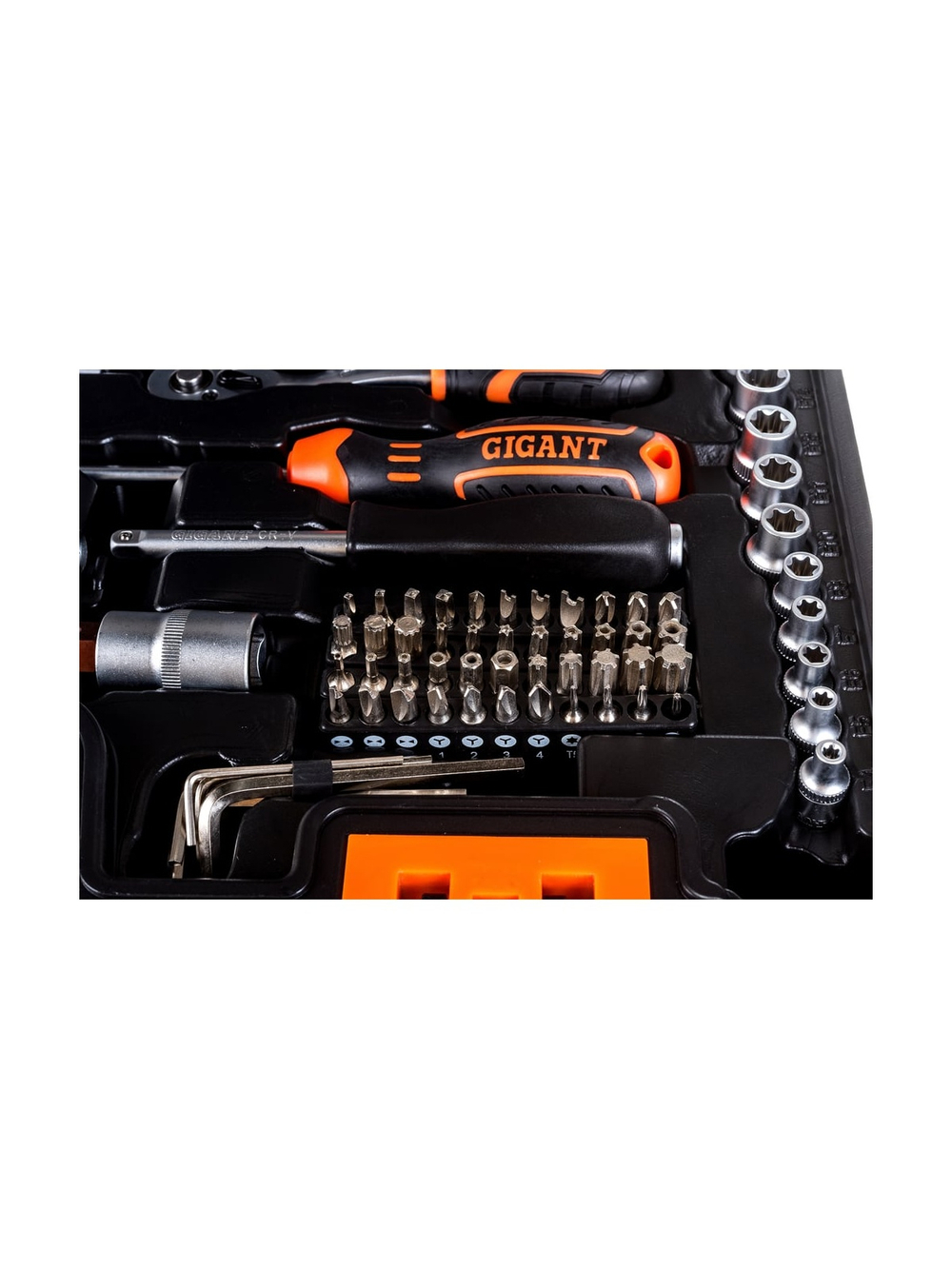 Набор автомобильного инструмента Gigant 216 предметов, Сталь Cr-V, GAS 216