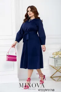 Платье 3176B-Синий Minova